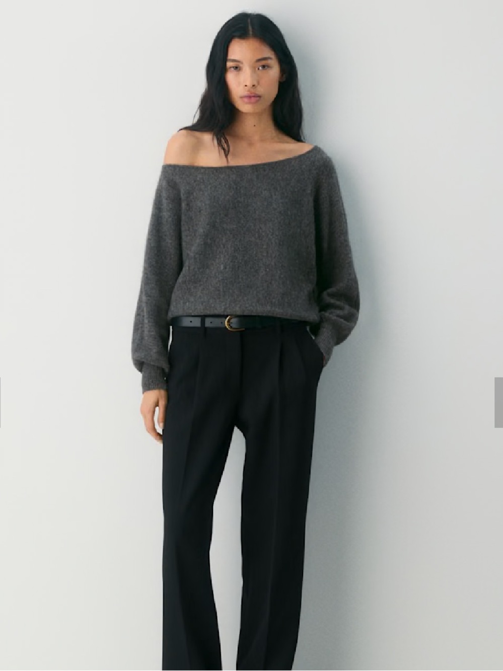 Aritzia Wilfred Softspoke Rhoda Sweater Women’s Large Off the Shoulder Sweater - Picture 1 of 4